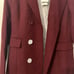 Haute Edition Double Breasted PeaCoat Maroon Medium
