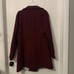 Haute Edition Double Breasted PeaCoat Maroon Medium