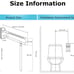 Handicap Rails Foldable Toilet Grab Bar Handles Bathroom Seat Support Bars