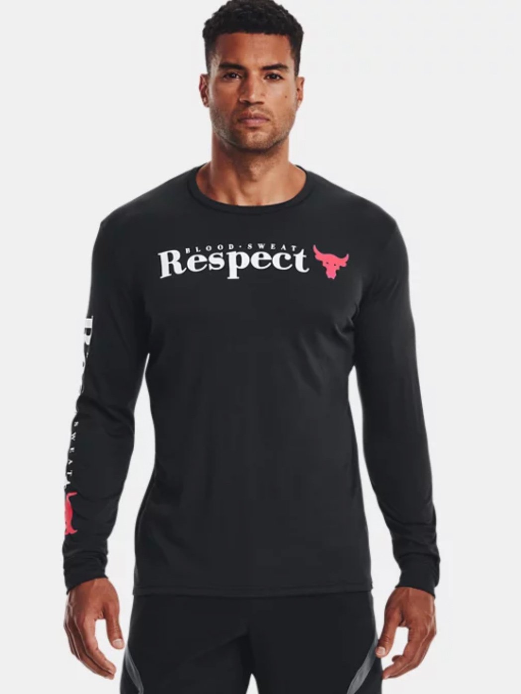 Men’s Under Armour Project Rock Respect Graphic Long Sleeve T-Shirt