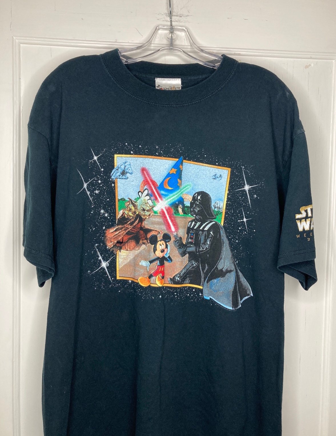 Star Wars Weekends 2006 Vtg Disney World Star Wars Theme T-Shirt Sz Large Yoda
