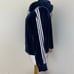 2x Adidas Velour Cropped Hoodie