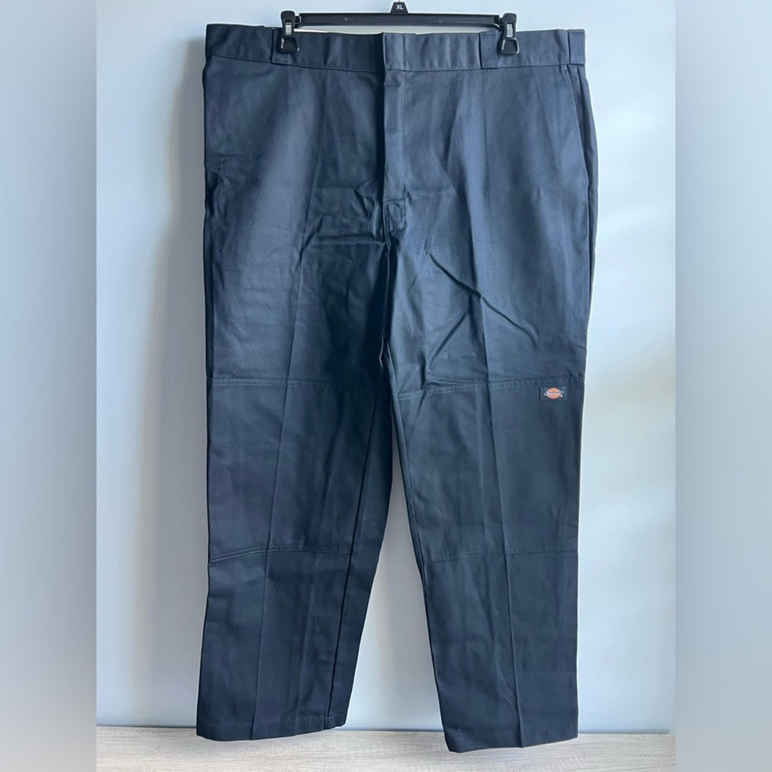 Men's Dickies Loose Fit Double-Knee Twill Work Pants Dark Blue Size 44x30