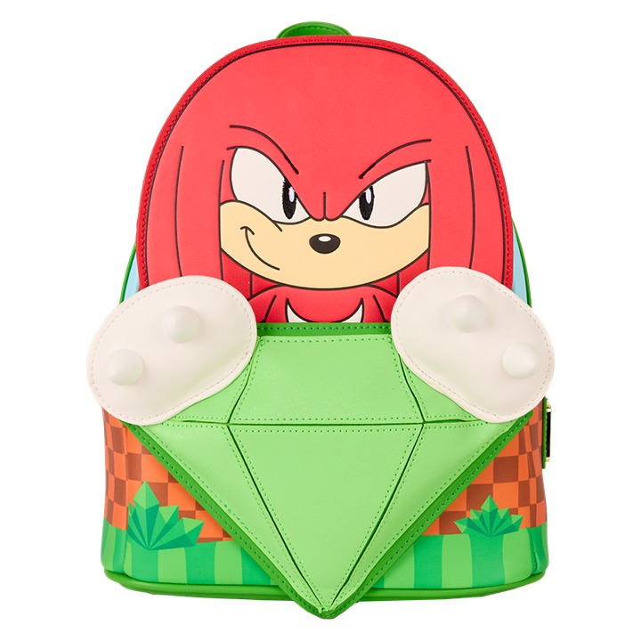 Sonic The Hedgehog Limited Edition Knuckles Emerald Glitter Mini Backpack