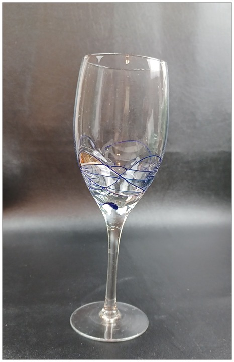 Wine Glass Artland Helios Stained Glass Blown Glass