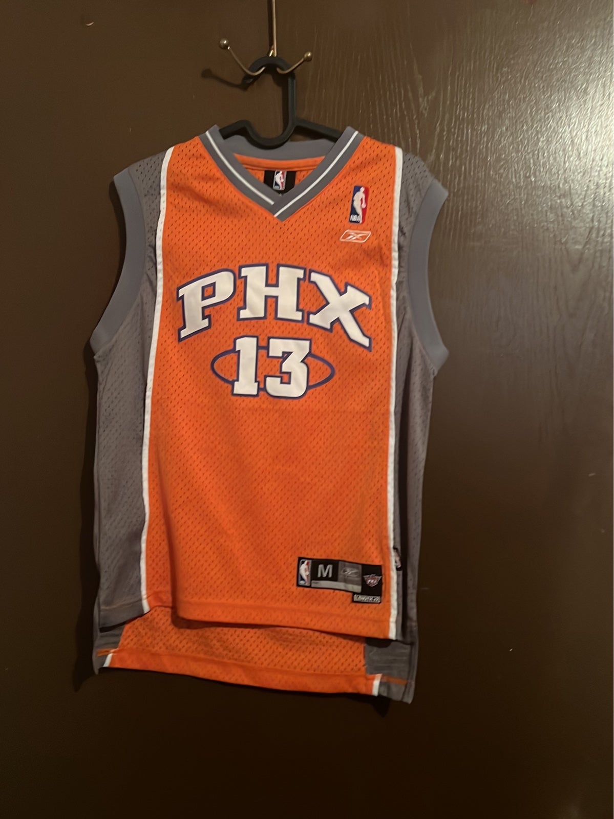 Vtg NBA Rbk Youth Sz M Phoenix Suns PHX #13 Steve Nash Sewn Jersey