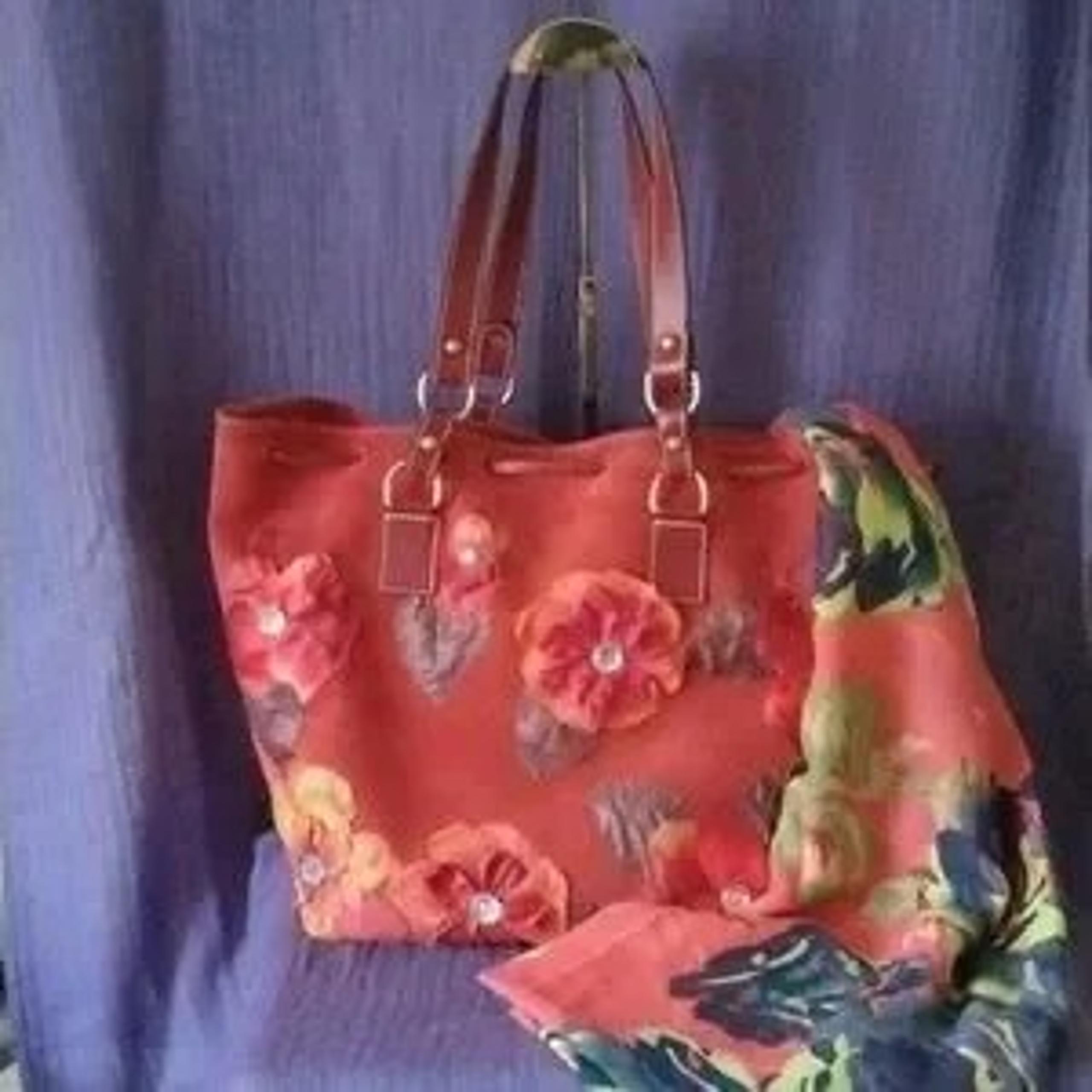 Kelle Pollock Vintage suede drawstring bucket bag