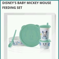 Tupperware Disney’s Mickey Mouse Lunch Set- BOWL, SIPPY TUMBLER, SNACK, & SPOON