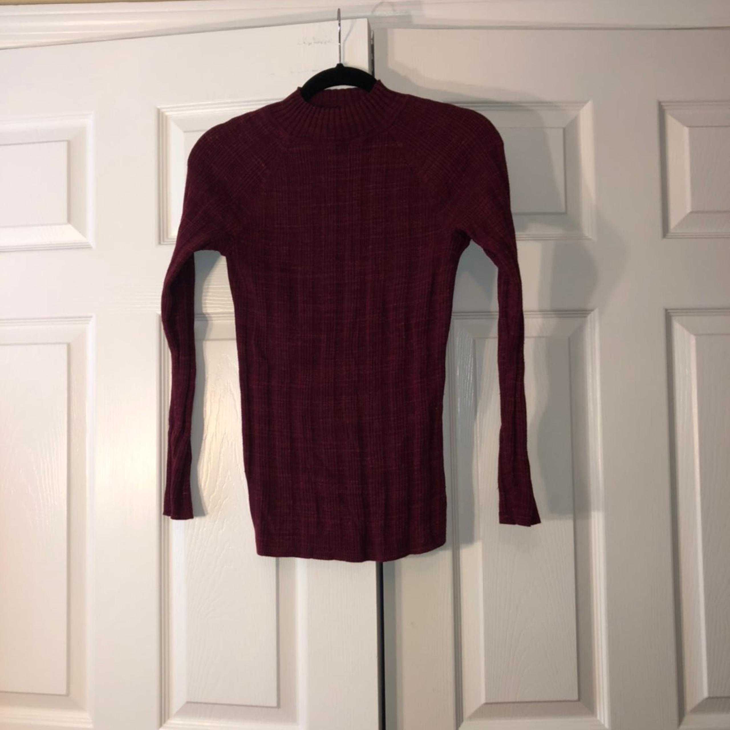 st.johns bay maroon turtle neck shirt