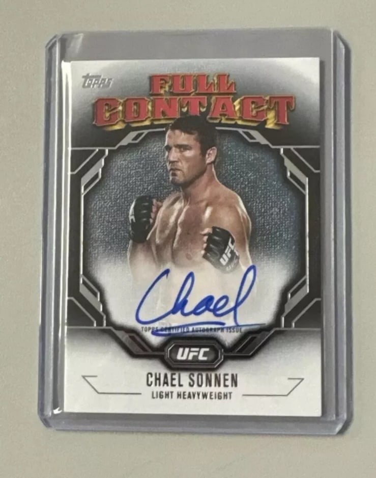 2024 Topps UFC Knockout Chael Sonnen Full Contact on card Auto