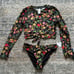 long sleeve swim top and bottom Size L