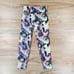 Bally Floral Print Kayla Chalk Violet High Waist Athletic Pants Medium