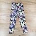 Bally Floral Print Kayla Chalk Violet High Waist Athletic Pants Medium