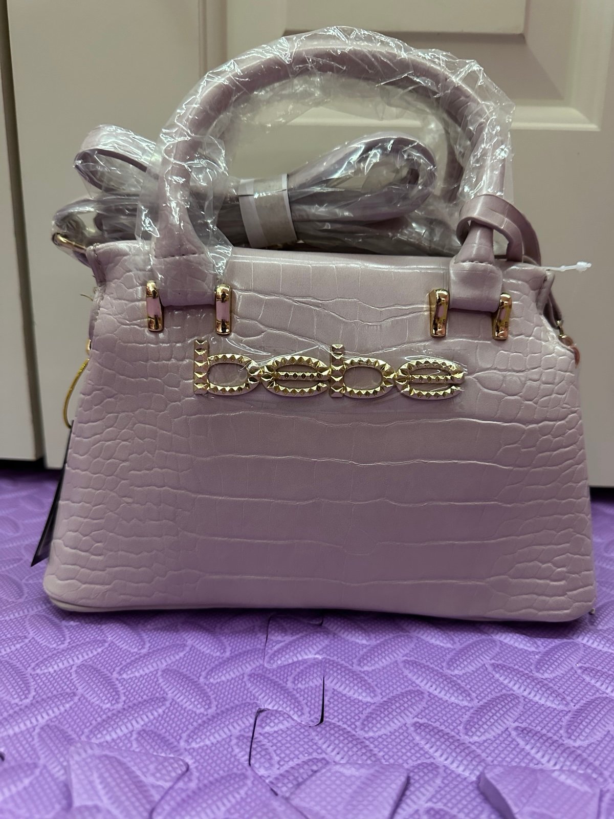 Pink and purple Bebe bag