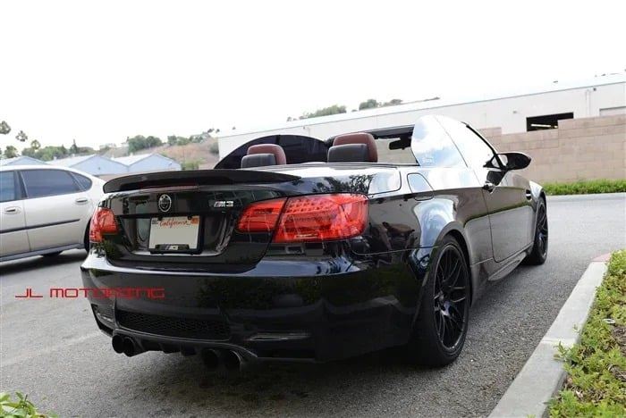 2007-2014 For BMW 3 Series E93 Convertible Rear Spoiler PG P Style Gloss Black