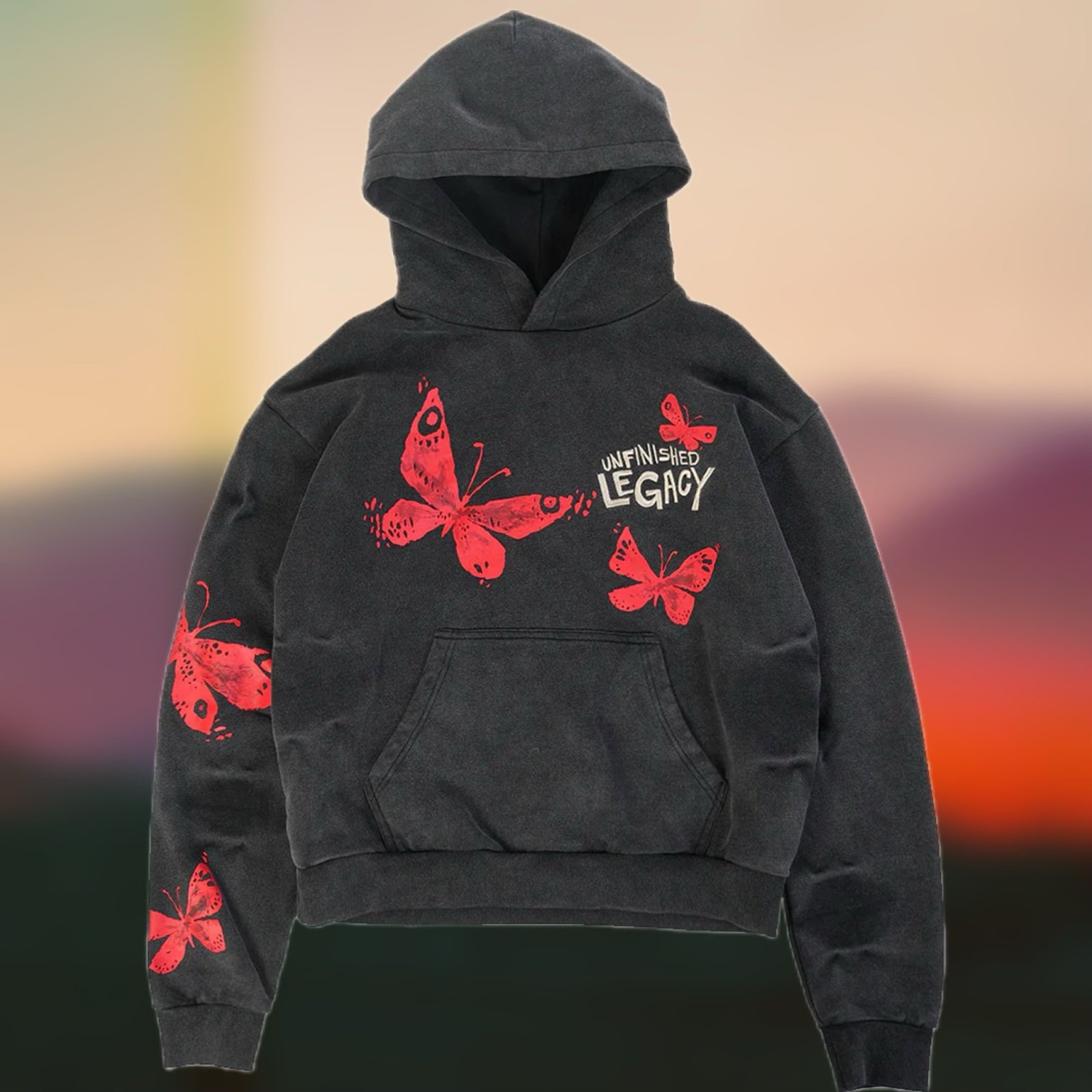 Unfinished Legacy - Admiral Vintage Black Hoodie