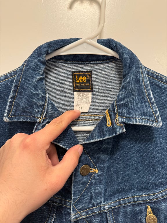 Lee Riders Jacket Womens Sz. 16 Vintage Made In Usa Denim Trucker