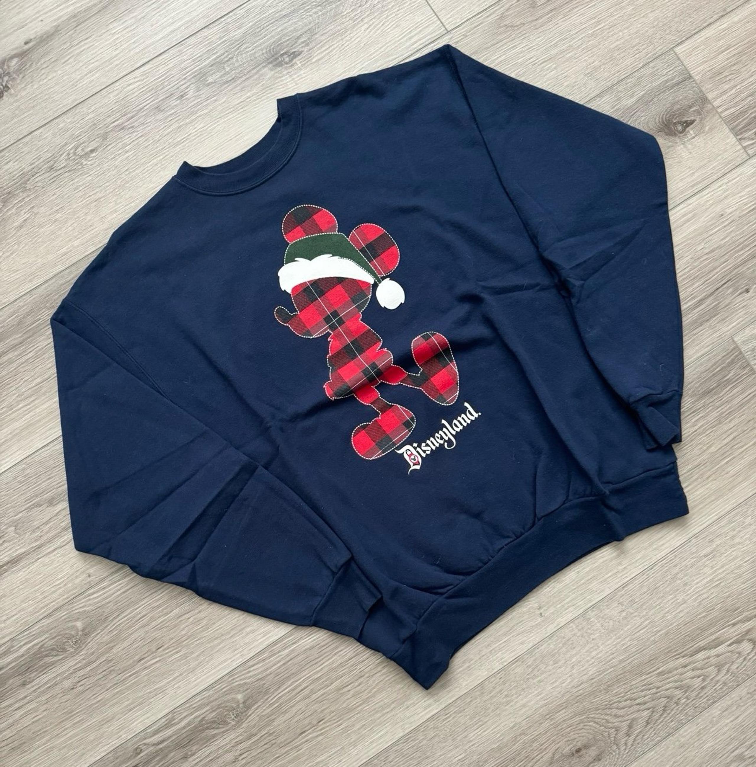 Y2K Walt Disney World Disneyland Christmas Crewneck Sweatshirt - sz L