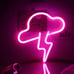 Bright Pink Thunder Cloud LED Light