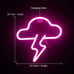 Bright Pink Thunder Cloud LED Light