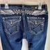 NWT Miss Me Mid Rise Boot Cut Angel Wings Jeans Women Size 28 Bedazzled Wings