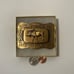 Vintage Metal Belt Buckle, Brass, Mouse, Wildlife, Nature, Maines Alaska, Nice