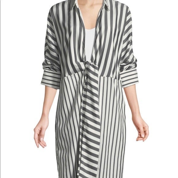 NEW Lafayette 148 Silk Wrap Top Tunic size S