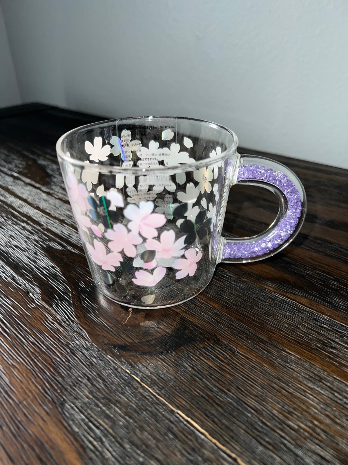Starbucks glass mug Japan Sakura 2023