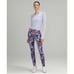 Lululemon Fast and Free High-Rise leggings 28”, Purple Multi, Size 4