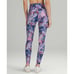 Lululemon Fast and Free High-Rise leggings 28”, Purple Multi, Size 4