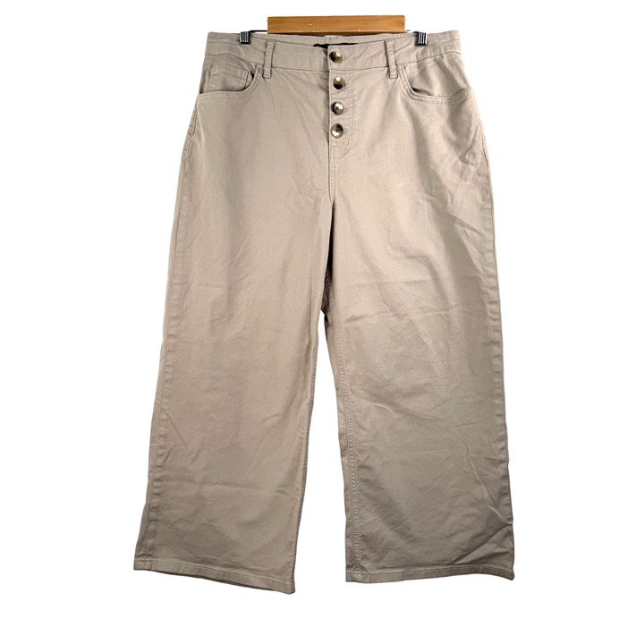 Boden button fly wide leg pants chino preppy 90s sz 12