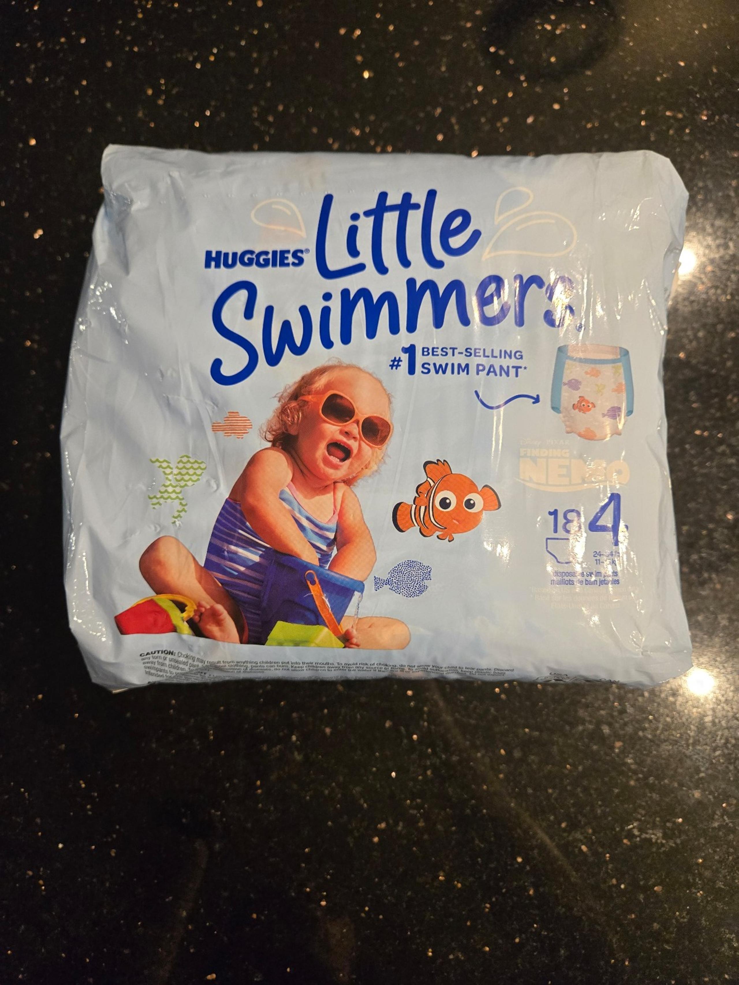 Size 4, 18 Count Huggies Little Swimmers Baby Toddler Swim Disposable Diapers Sw