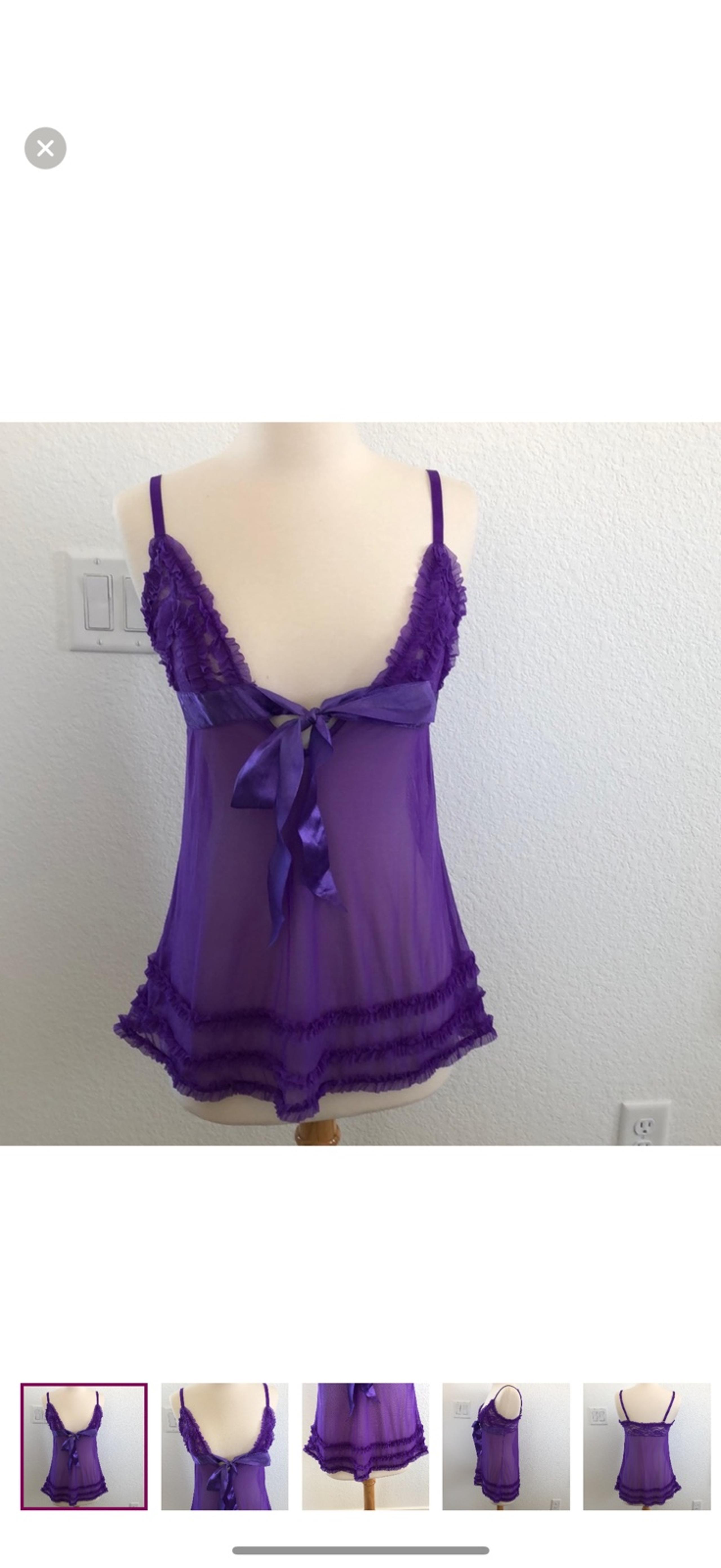 Frederick’s of Hollywood Purple Lace Chemise
