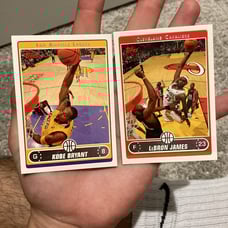 Lebron James & Kobe Bryant Topps 2006 nba cards