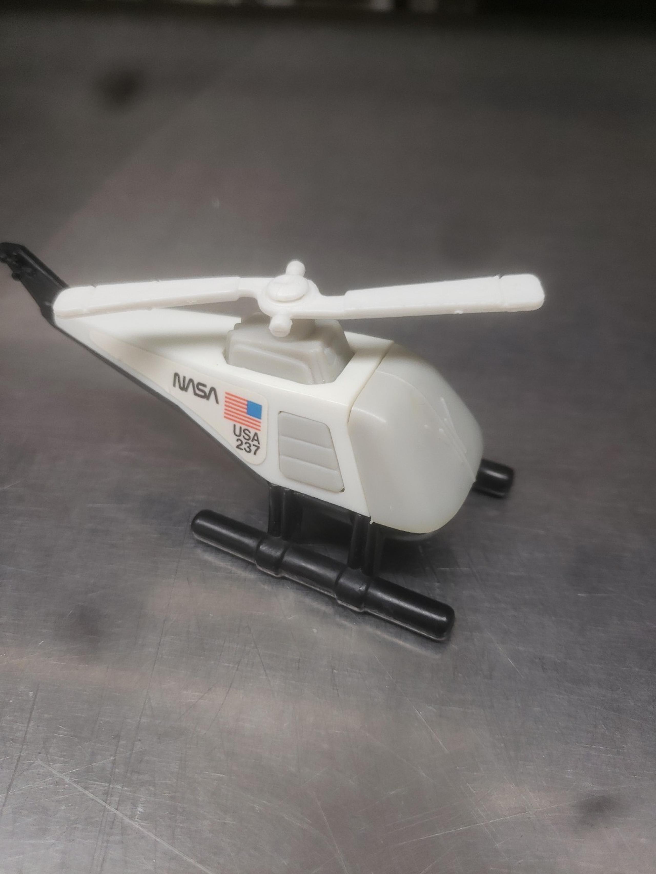 NASA 237 HELICOPTER - VINTAGE 1985 TONKA 4" PLASTIC VEHICLE