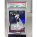 PSA 9 BROOKS LEE AUTO 1st 2022 Bowman Chrome PURPLE REFRACTOR #/250 RC