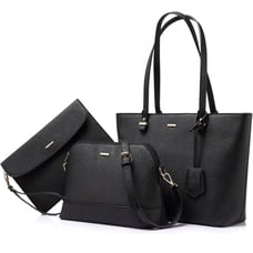 Brand New 3PCS Handbag Set, Tote, Crossbody Bag & Cosmetic Bag, Purse Set