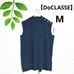 DoCLASSE Dark Blue Sleeveless Knit with Buttons, Navy, Size M