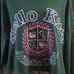 New Hello Kitty Women's size XL Teal Boxy Crop Tennis Playing Kitty Sweatshirt
