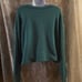 New Hello Kitty Women's size XL Teal Boxy Crop Tennis Playing Kitty Sweatshirt