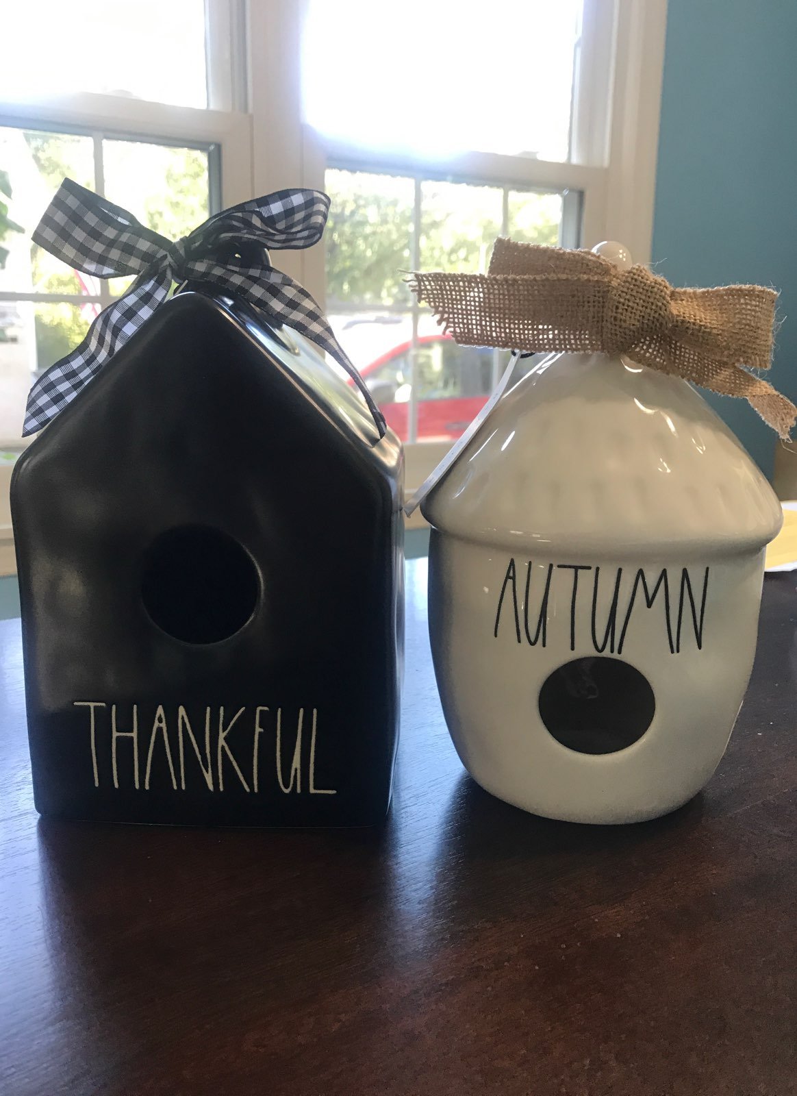 Rae Dunn Thankful And Autumn Birdhouse