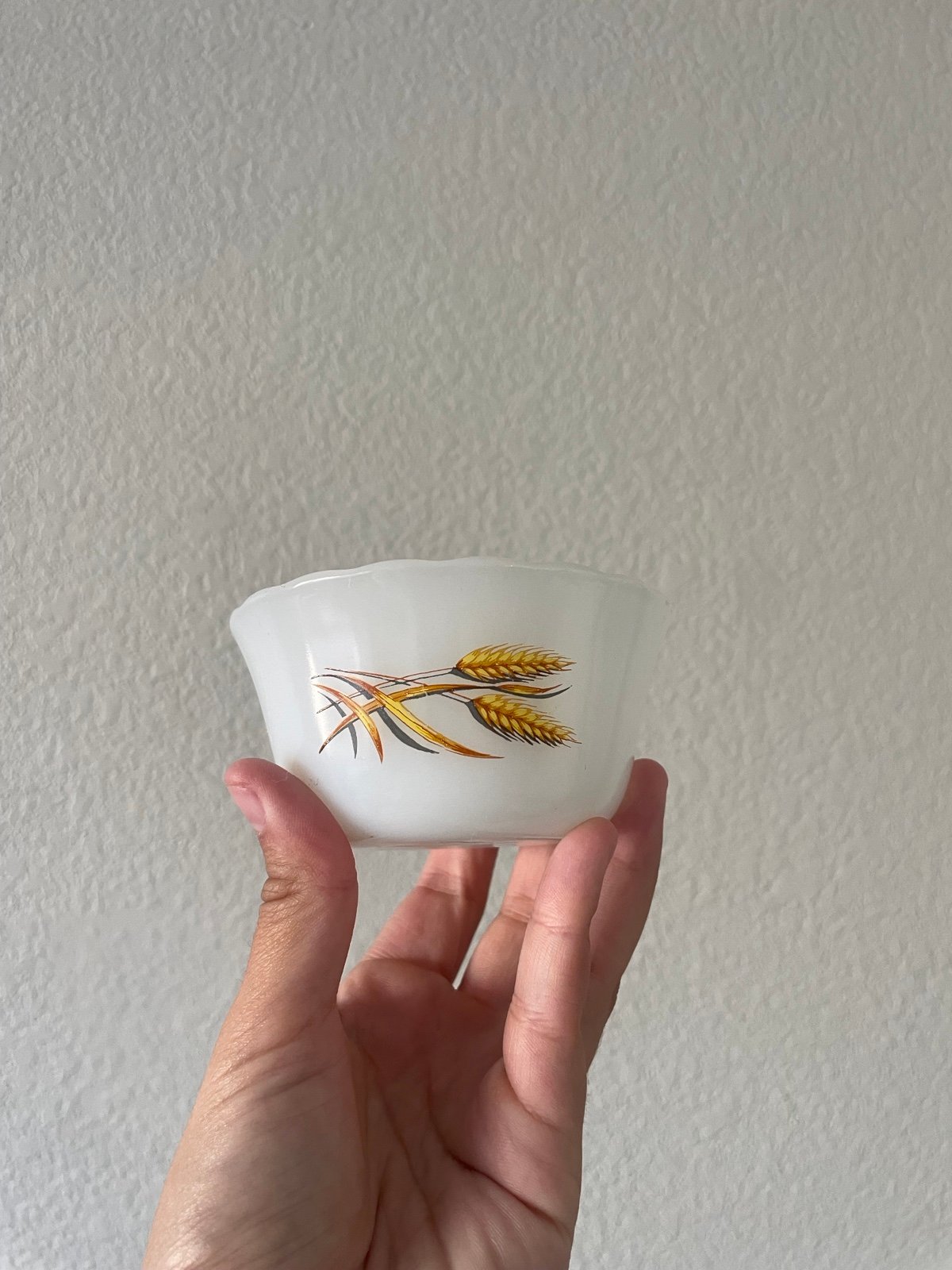 Vintage Fire King Wheat Pattern Set of 4