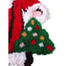 Vintage Santa Claus Christmas Wall Hanging Hook Rug Latch Completed 28 X 19