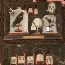 Lot of 2 Halloween serving trays