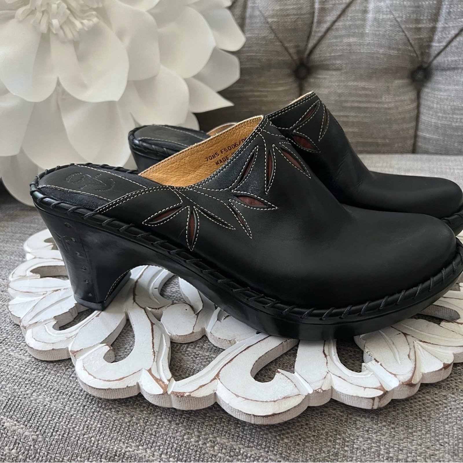 Frye Leather Clogs Shoes Heels Women’s 10 LN