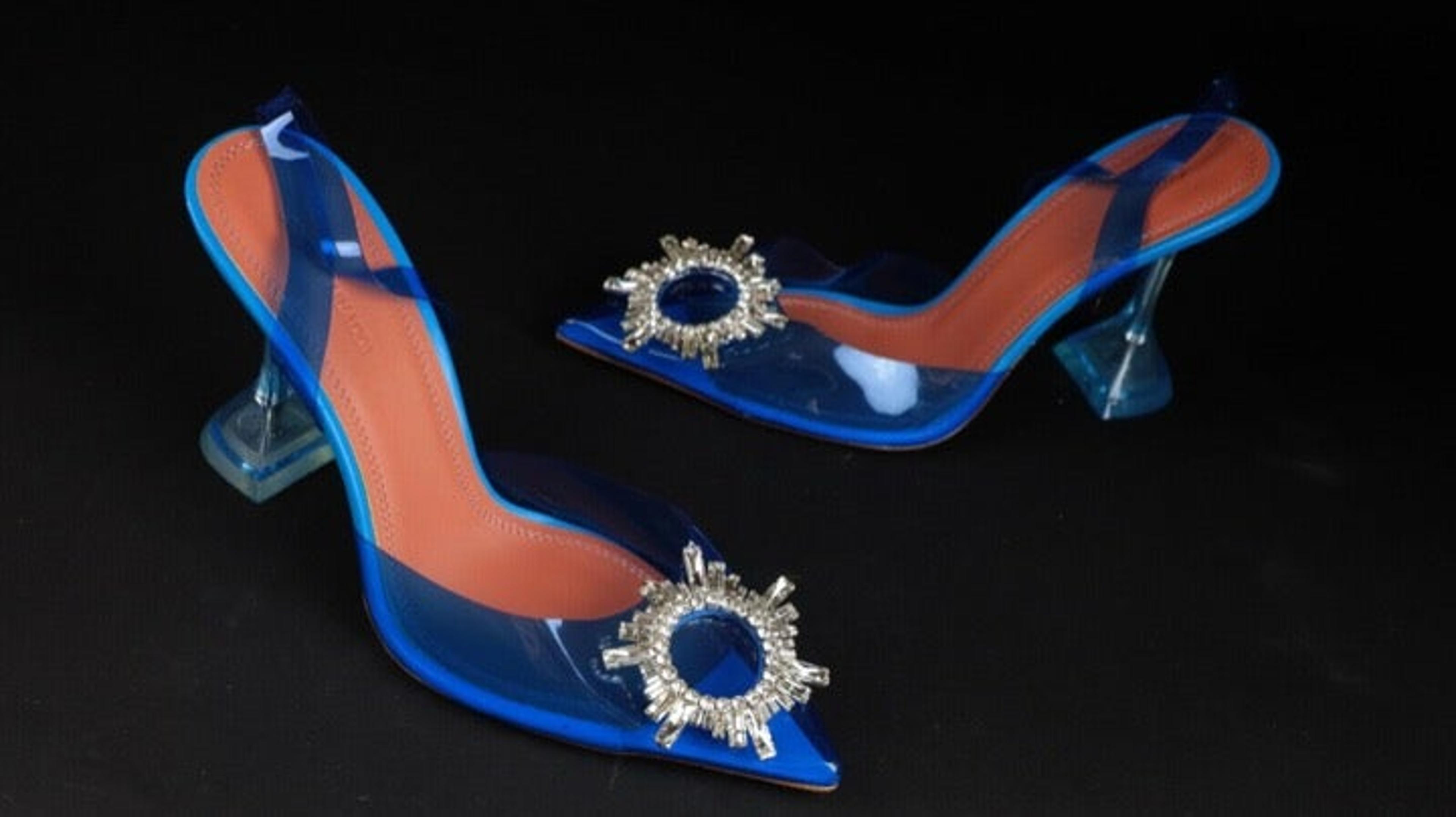 Amina Muaddi Clear Heels for Women | Mercari