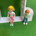 Playskool sibling set blonde ponytail girl & brother