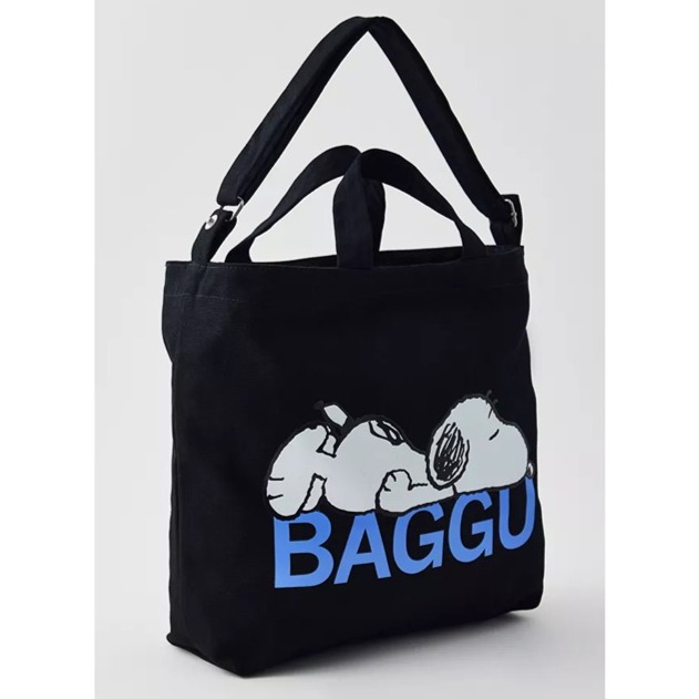 Baggu X Peanuts Horizontal Duck Bag, Color: Black
