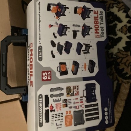 Kids Tool Bench, Realistic and Electric Drill, Transformable Tool Set