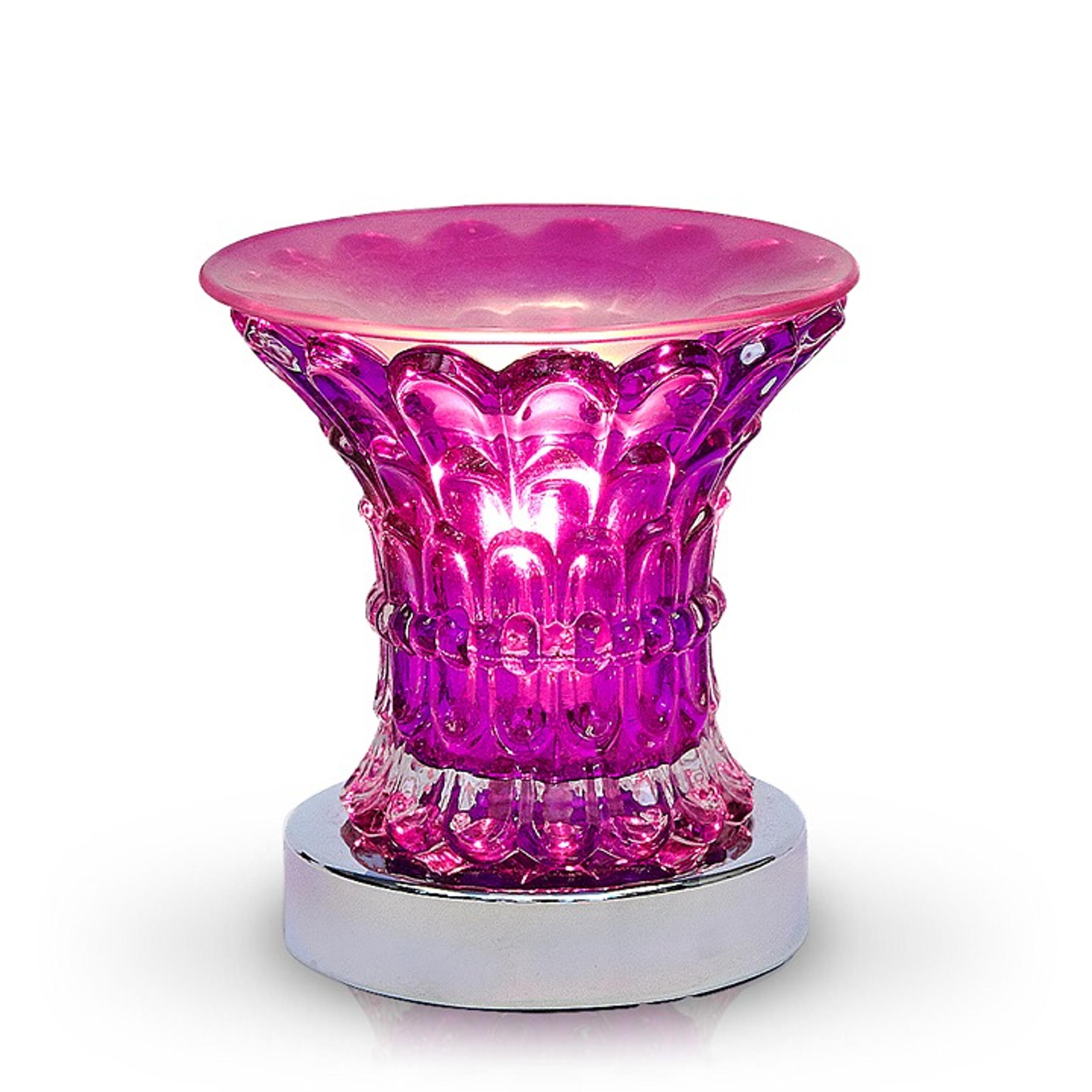 Aromar Touch Electric Oil Burner - Glass Maze Purple